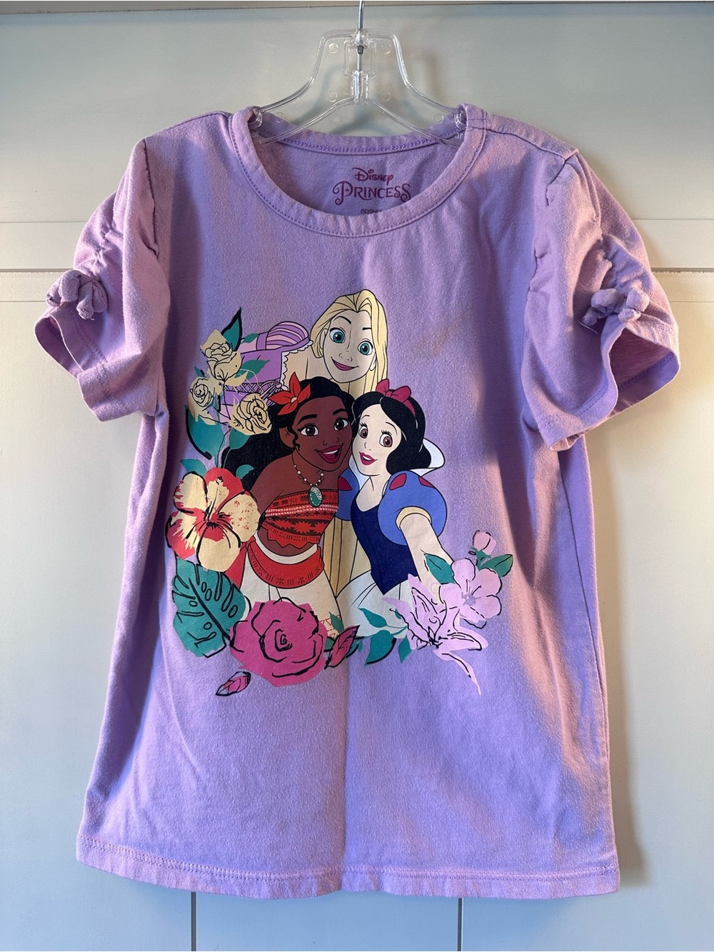 Disney Lavender Princess Graphic Short Sleeve Tee